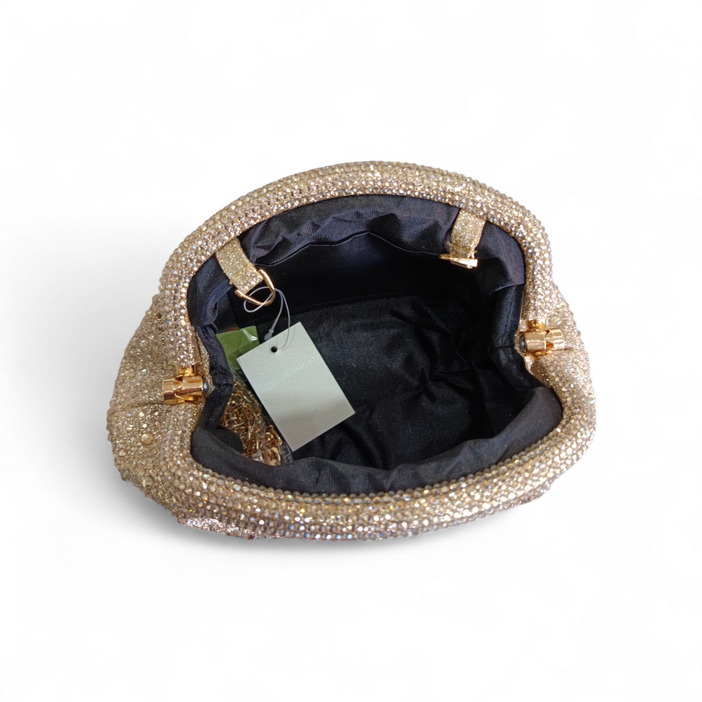 Clutch con strass